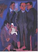 Ernst Ludwig Kirchner Group of artists oil